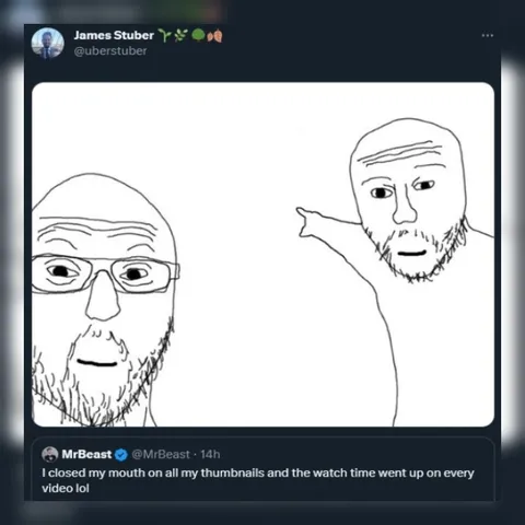Closed Mouth Thumbnails Boost Watch Time