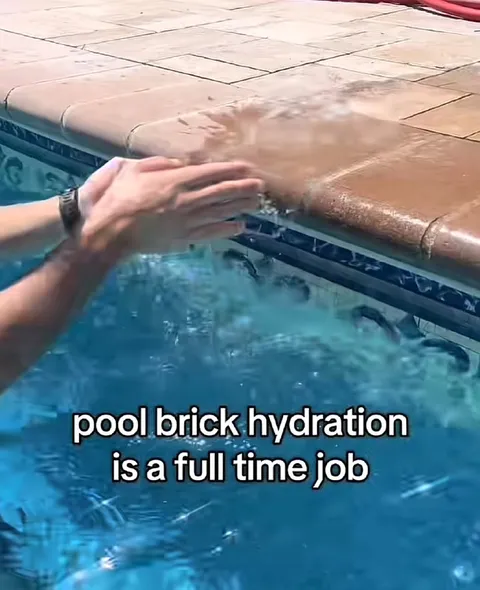 Pool Brick Hydration Is a Full-Time Job