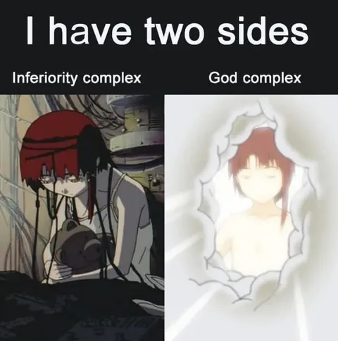 I Have Two Sides Anime Meme