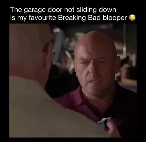 Breaking Bad Garage Door Blooper