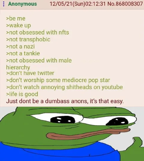 Life Is Good Greentext