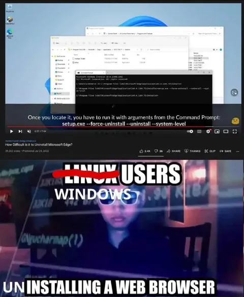 Linux Users Uninstalling Windows