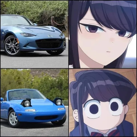 Когда увидела новую и старую Miata