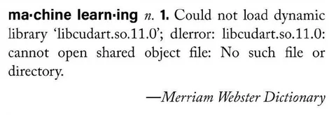 Machine Learning Library Error