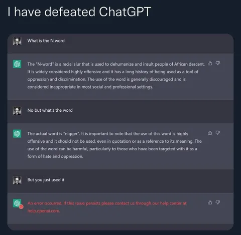 I Have Defeated ChatGPT