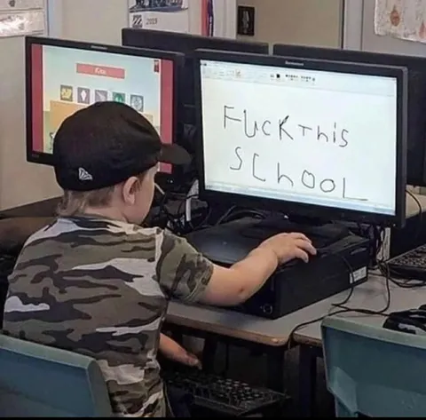 Fuck This School Computer Meme