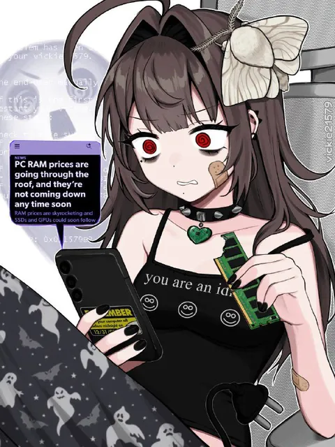 Anime Girl Watching RAM Prices