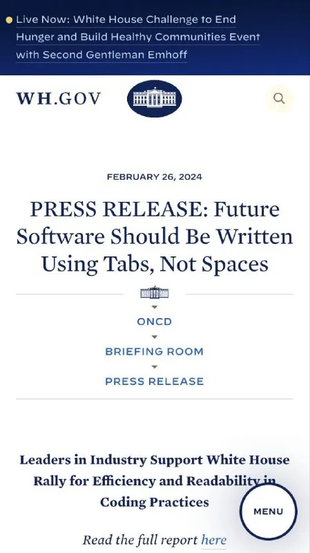 Future Software Uses Tabs Not Spaces