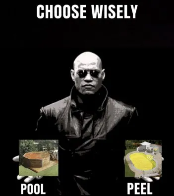 Choose Wisely Pool or Peel