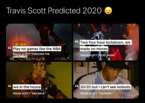 Travis Scott Predicted 2020