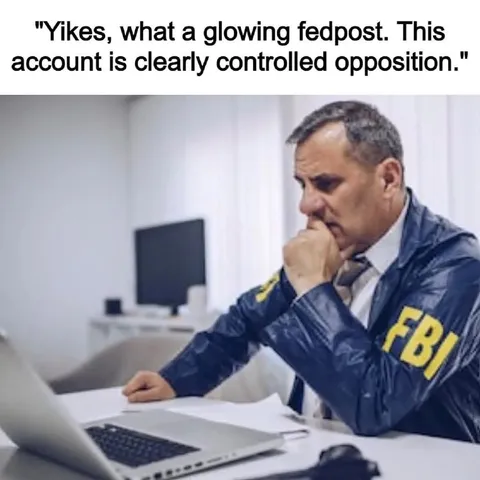 Glowing Fedpost FBI Reaction