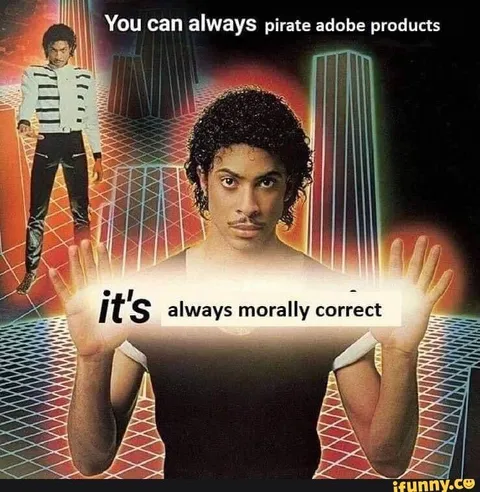 Pirate Adobe Morally Correct