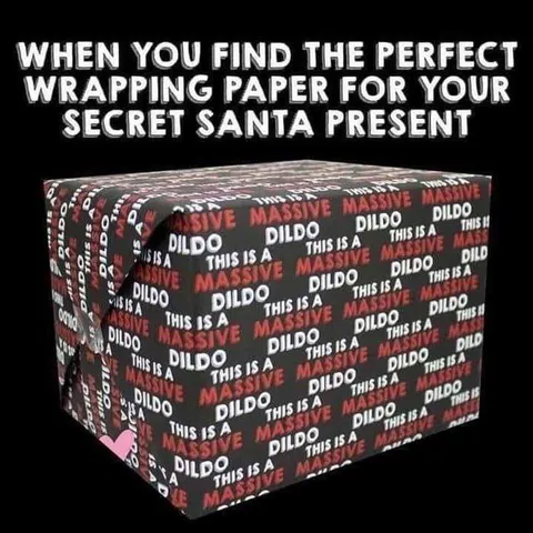 Perfect Secret Santa Wrapping Paper