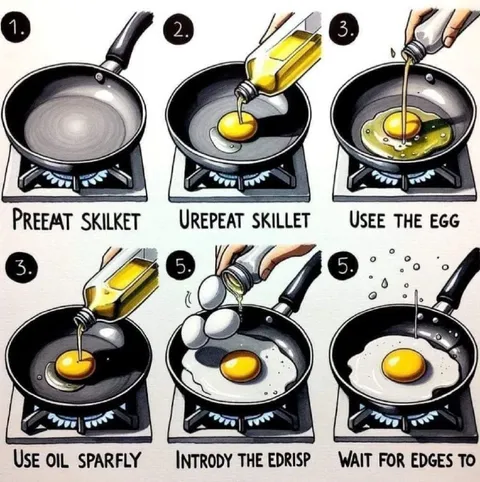AI-Generated Egg Cooking Instructions