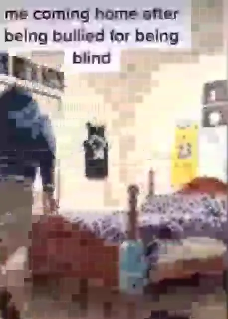 Blind Person Comes Home