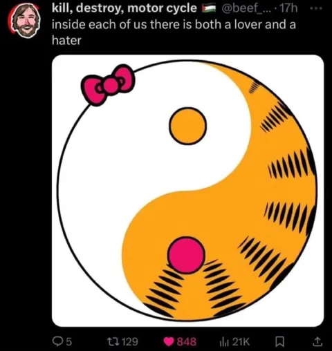 Yin-Yang Motorcycle Lover and Hater