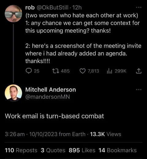 Work Email Turn-Based Combat