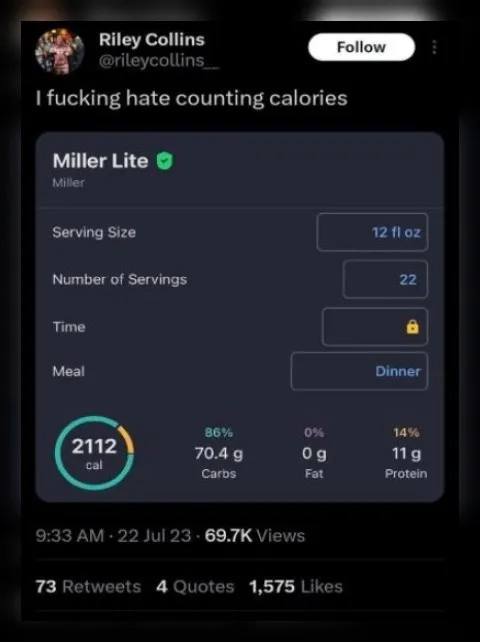 I fucking hate counting calories