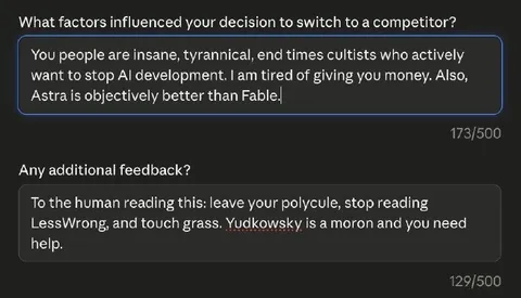 AI Competitor Switching Feedback