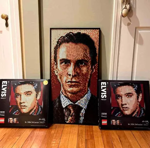 Elvis Presley LEGO Portrait
