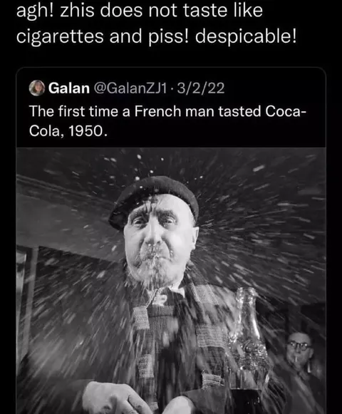 Frenchman Tastes Coca-Cola