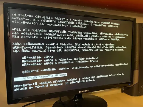 Кривой текст Windows