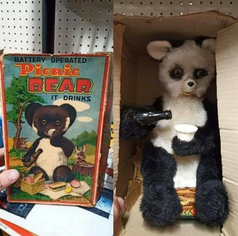 Battery Operated Picnic Bear