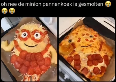 Gesmolten Minion-pannenkoek