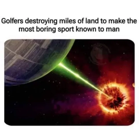 Golfers Destroying Miles of Land