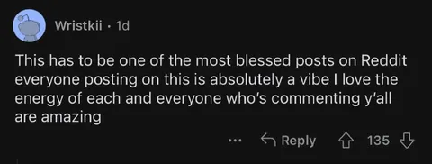 Blessed Reddit Post