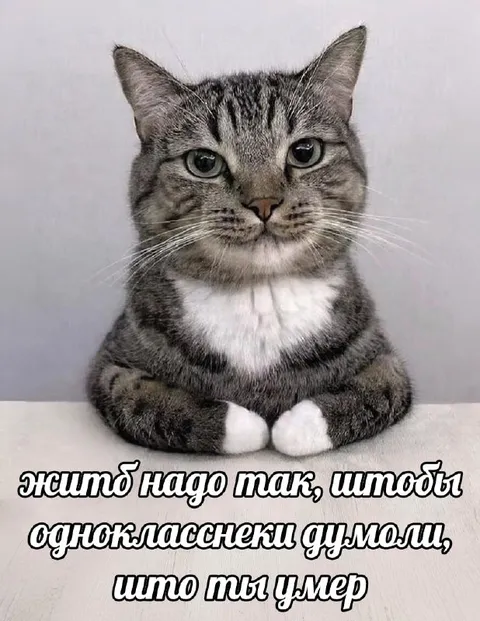 Чтобы одноклассники думали, что ты умер