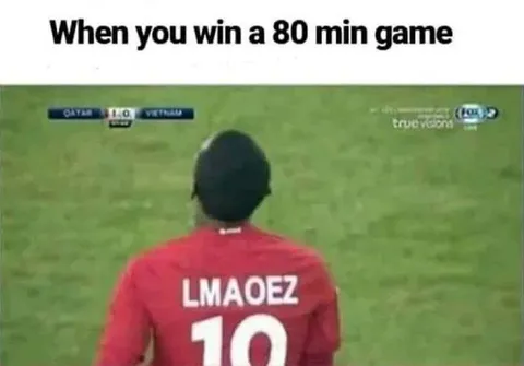 When You Win an 80 Min Game