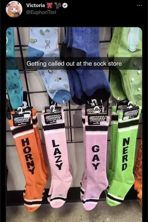 Getting Called Out at the Sock Store