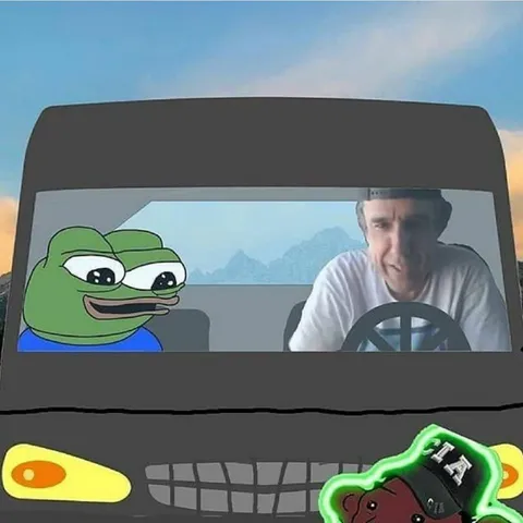 Pepe Riding With a Driver
