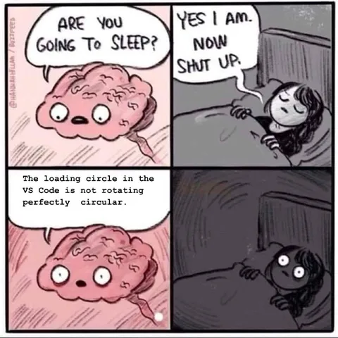 VS Code Loading Circle at Night