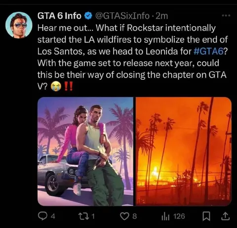 Rockstar Started the LA Wildfires