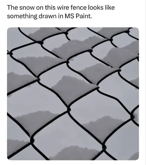 Snow Looks Like MS Paint