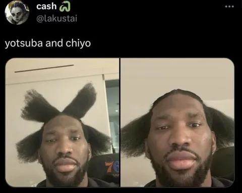 Yotsuba and Chiyo Hair