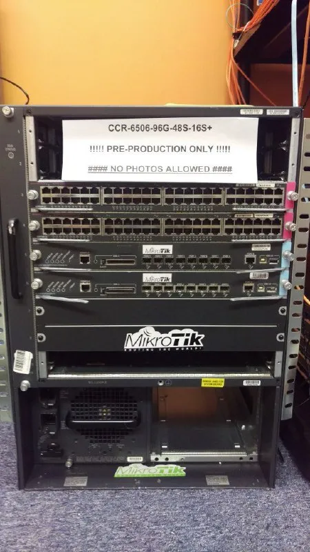 No Photos Allowed Network Rack