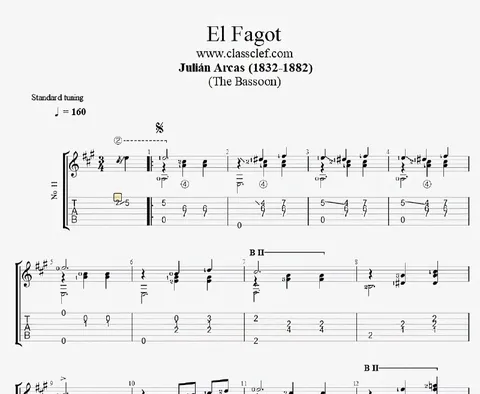 El Fagot Bassoon Sheet Music