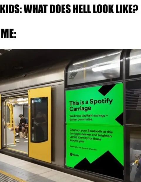Spotify Carriage Looks Like Hell