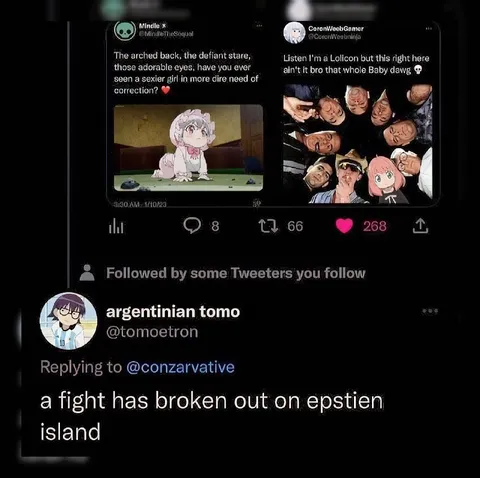Fight on Epstein Island