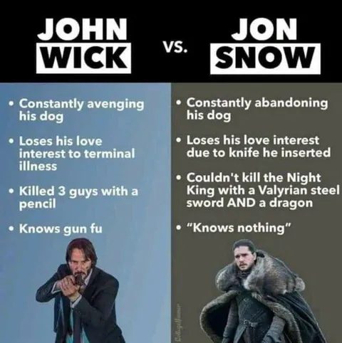 John Wick vs Jon Snow