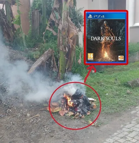 Burning Dark Souls Remastered