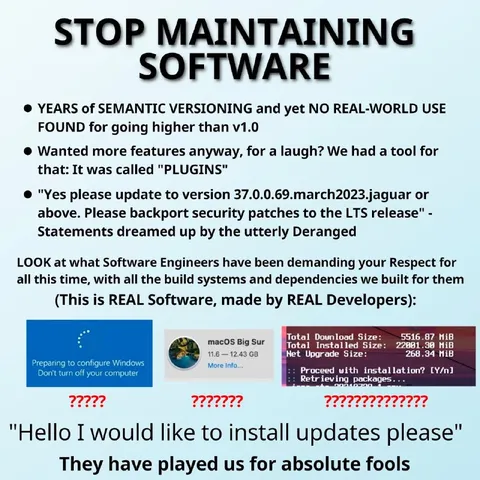 Stop Maintaining Software