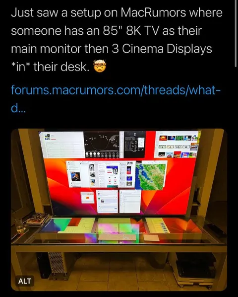 85-inch TV as a Monitor