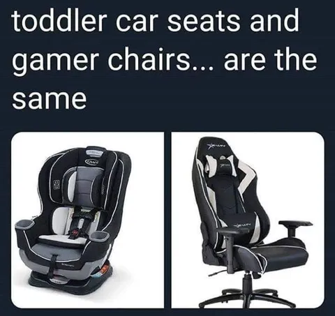 Toddler Car Seats and Gamer Chairs