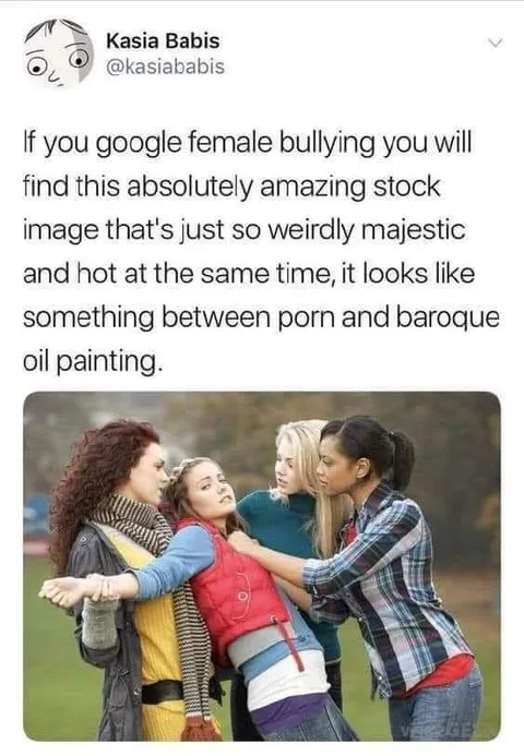 Female Bullying Stock Photo