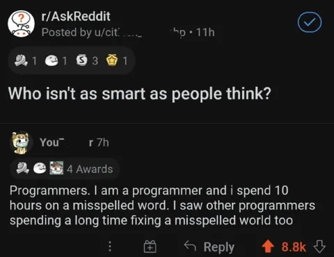 Programmers Fixing Misspelled Words