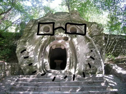 Лев в очках плачет